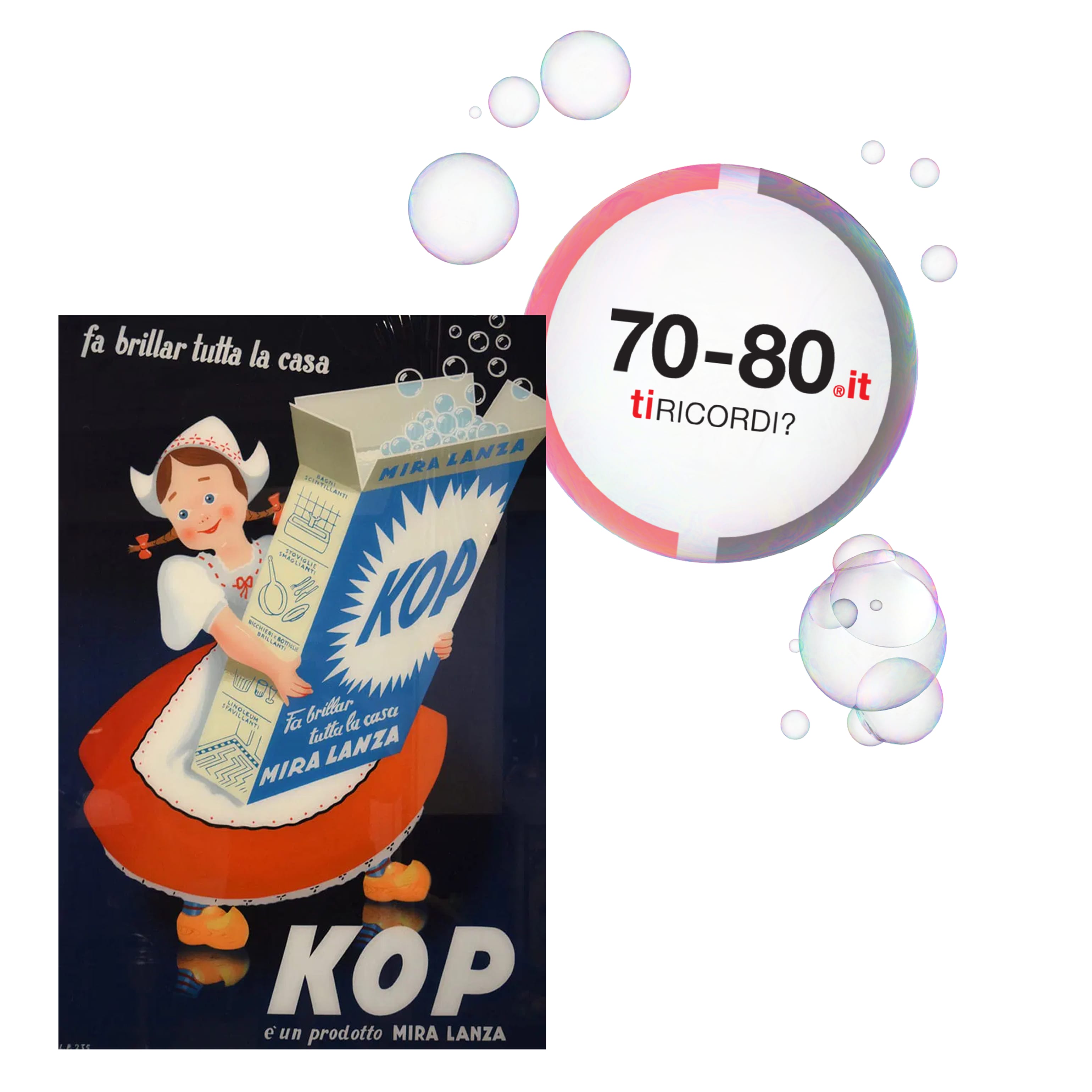 SETTANTAxOTTANTA: Anni 60-70. Scoppia la passione per i prodotti Mira Lanza. I concorsi fanno vincere biciclette e lavatrici