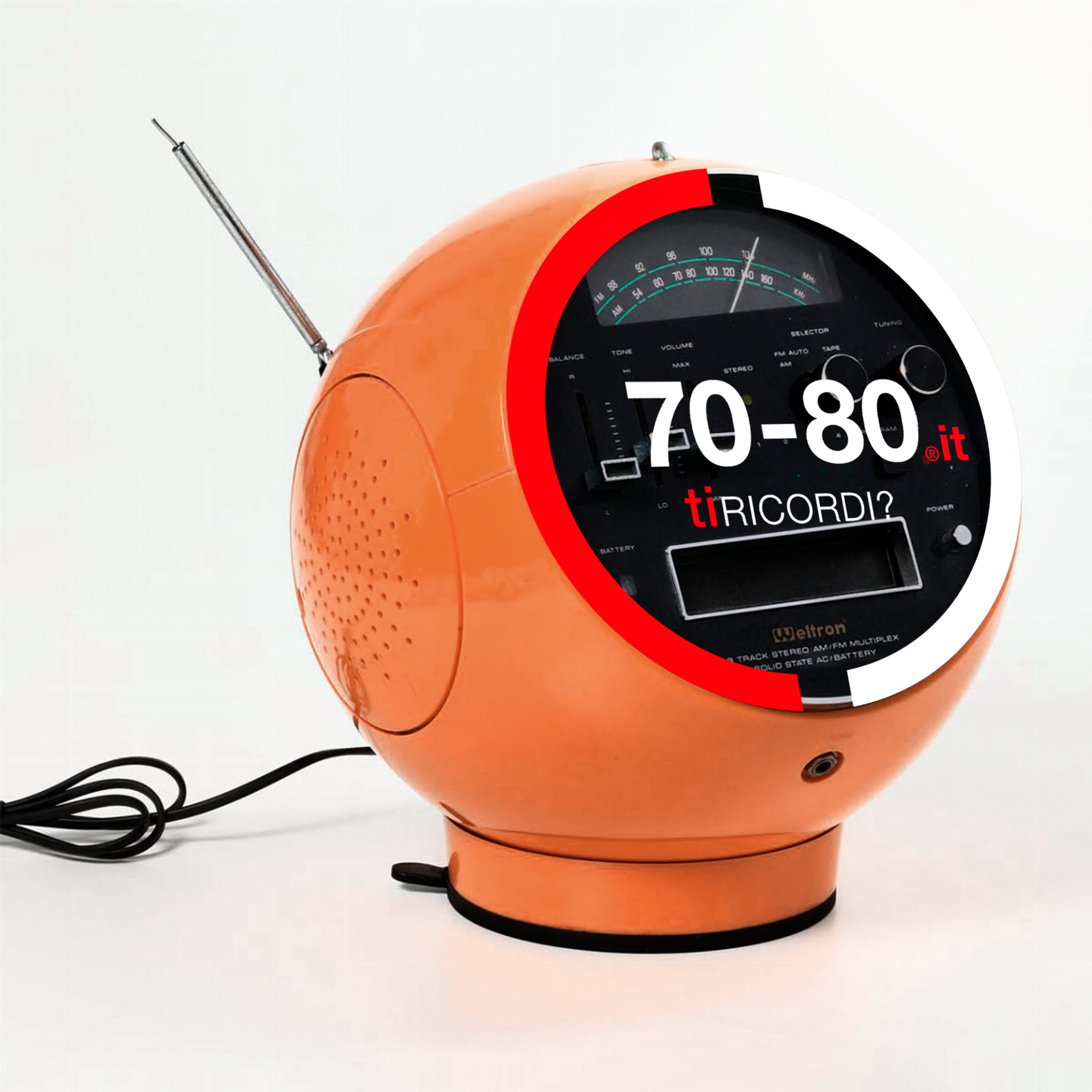 SETTANTAxOTTANTA: 1970. Il Weltron 2001 Space Ball con il suo design anticipa davvero il futuro, ispirando gli attuali smart speaker