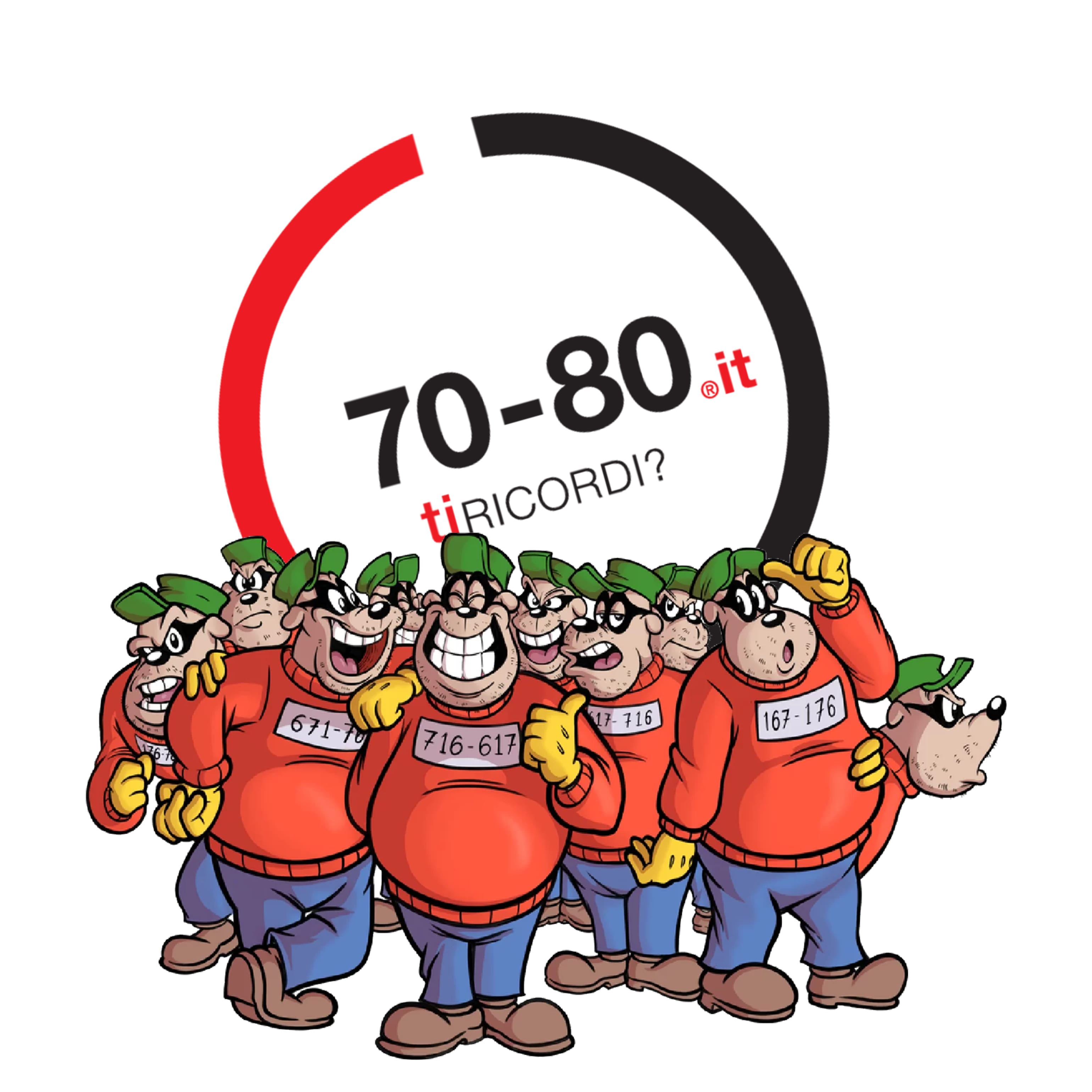 SETTANTAxOTTANTA: Anni 60-70. Le targhette della Banda Bassotti. Cosa stava dietro alle varie combinazioni del numero 176