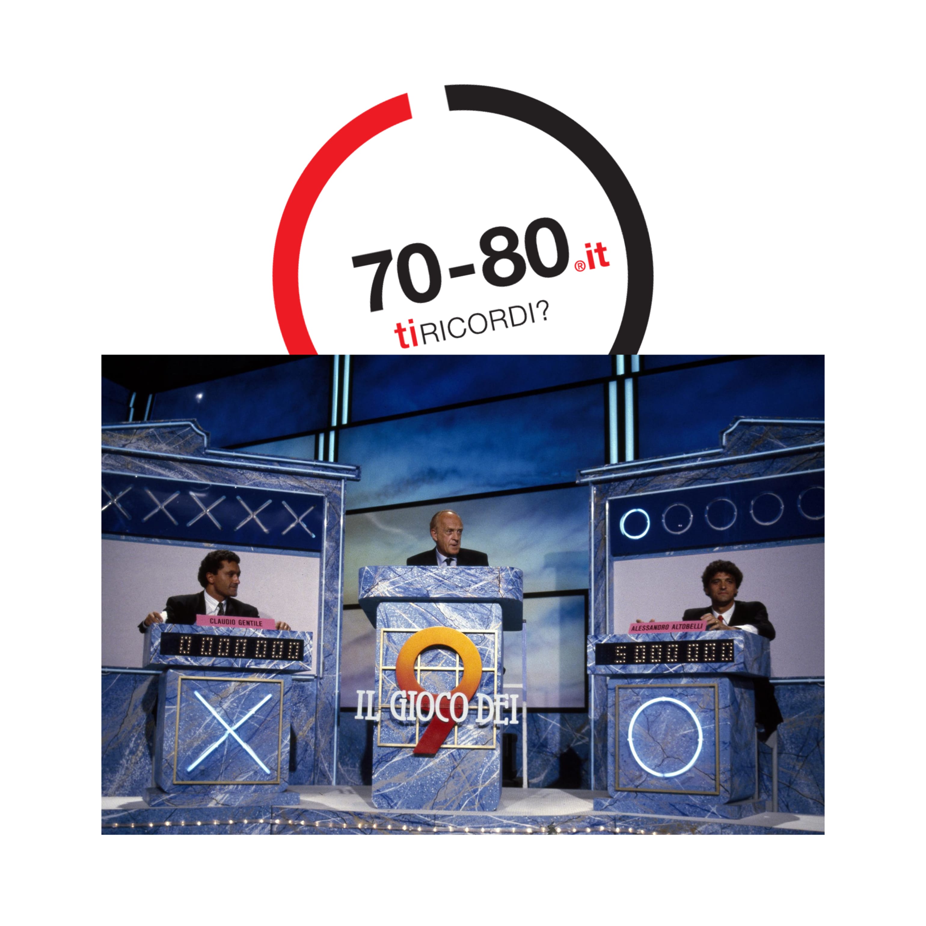 SETTANTAxOTTANTA: 1988. Con Il gioco dei 9 Raimondo Vianello porta il tris in tv. Il primo game show con ospiti illustri