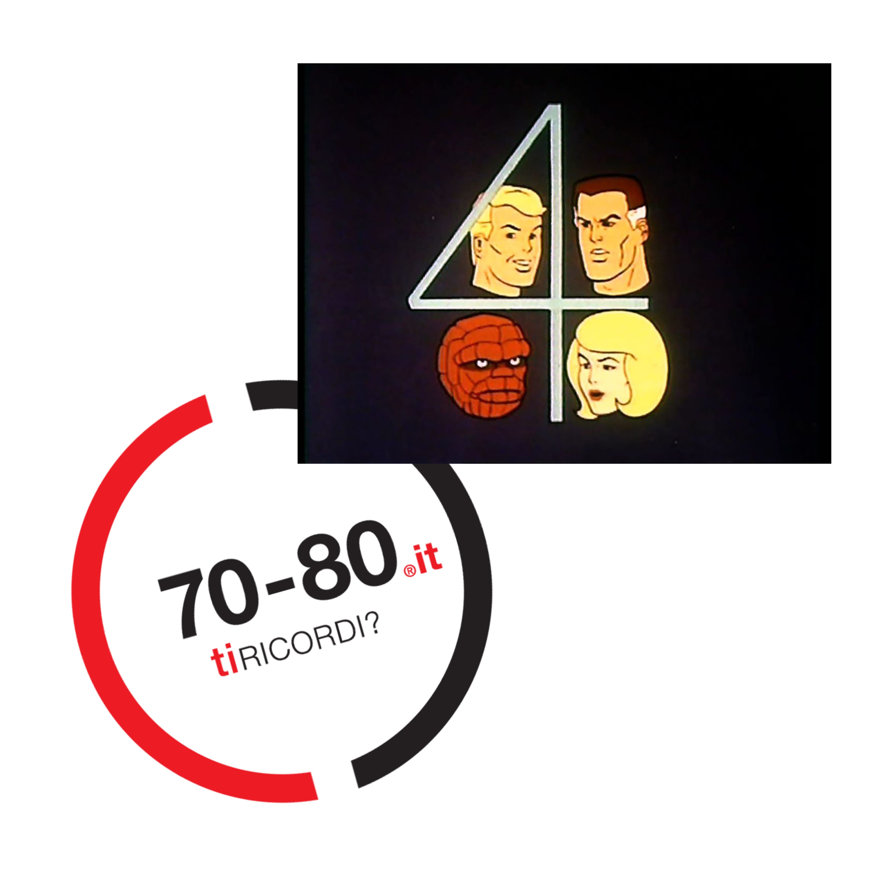 SETTANTAxOTTANTA: 1972. Nel programma Gli eroi di cartoni sulla RAI arrivano in Italia I fantastici quattro