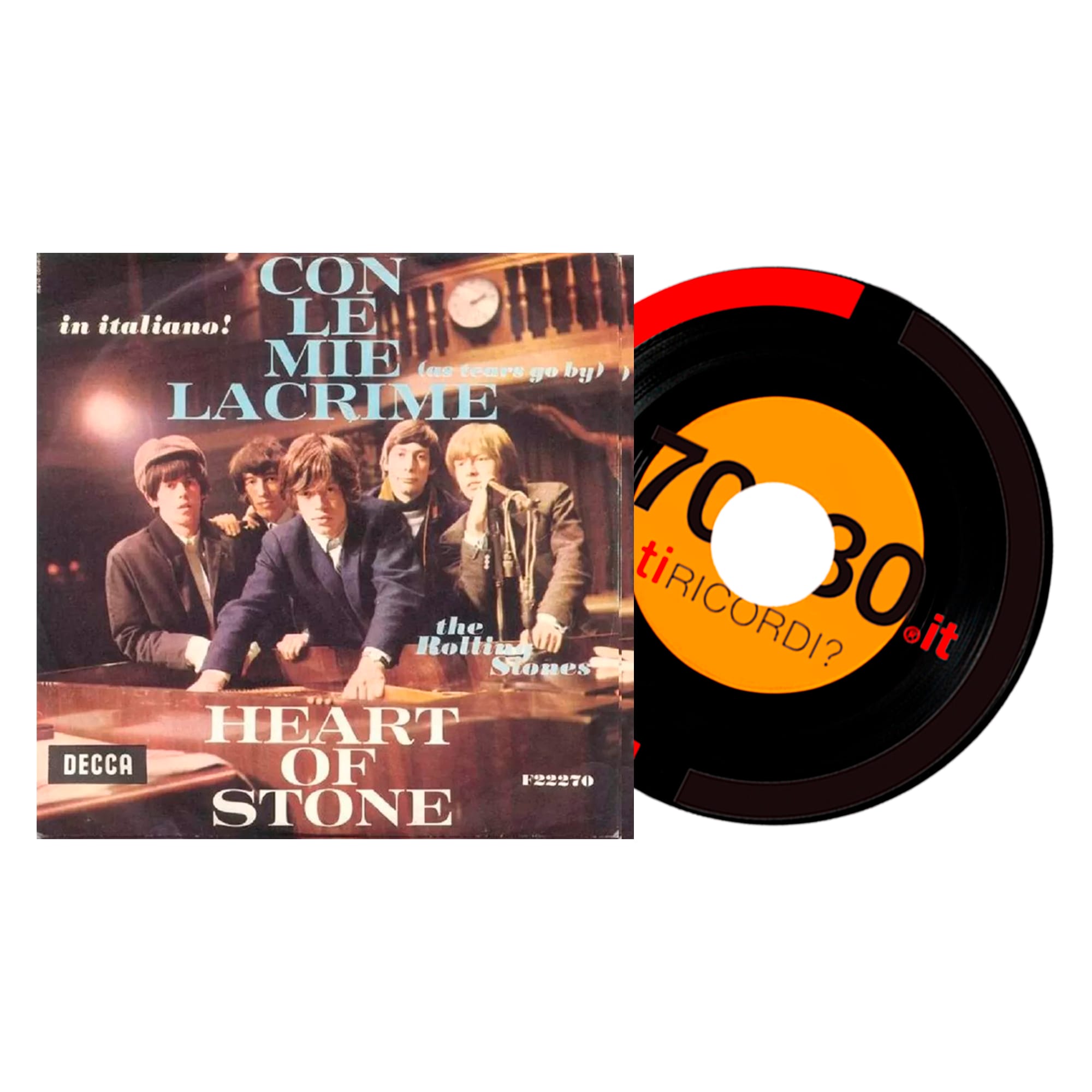 SETTANTAxOTTANTA: 1965. I Rolling Stones cantano in italiano. Con le mie lacrime viene accolta con poco entusiasmo