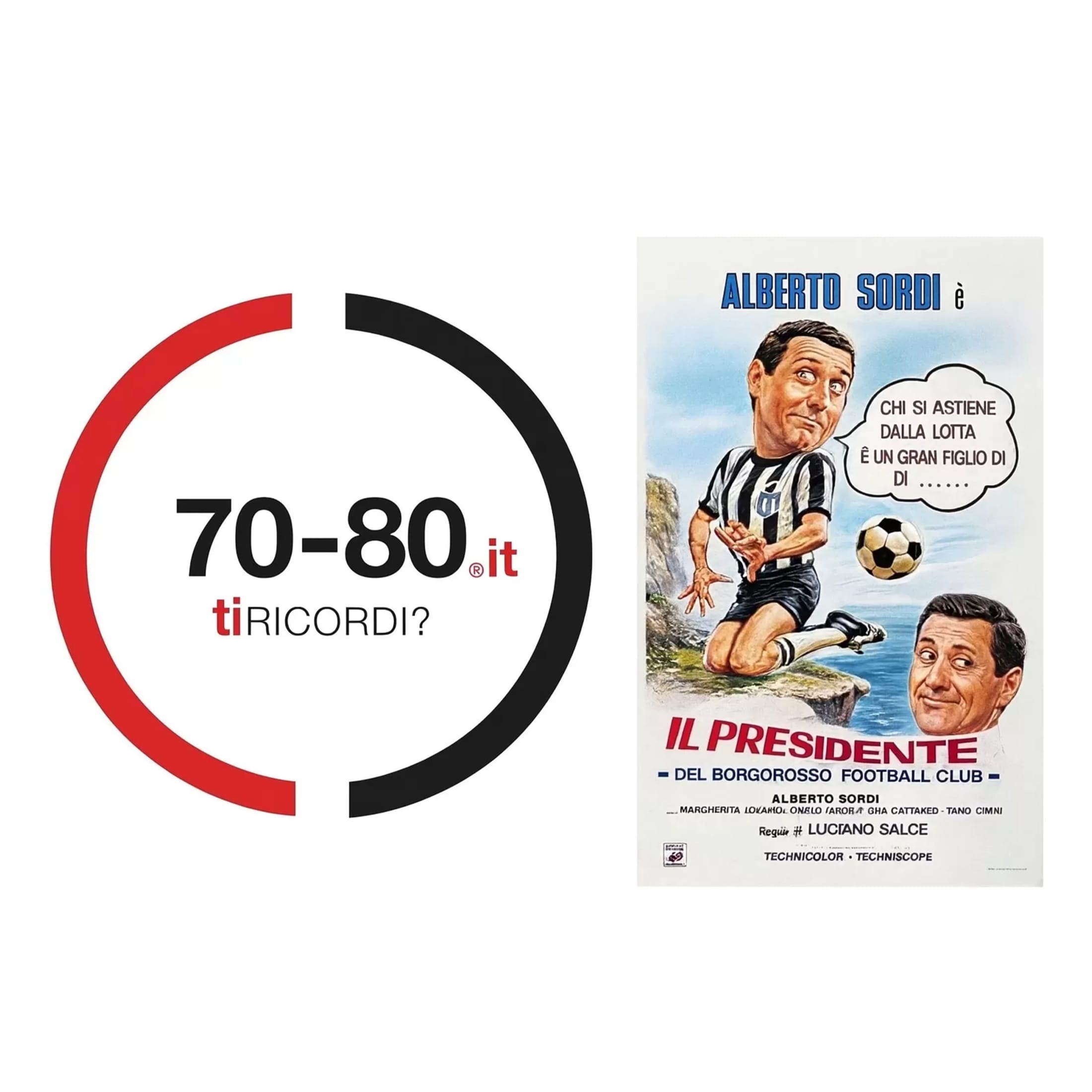SETTANTAxOTTANTA: 1970. Alberto Sordi fotografa la passione per il calcio di provincia con Il presidente del Borgorosso Football Club