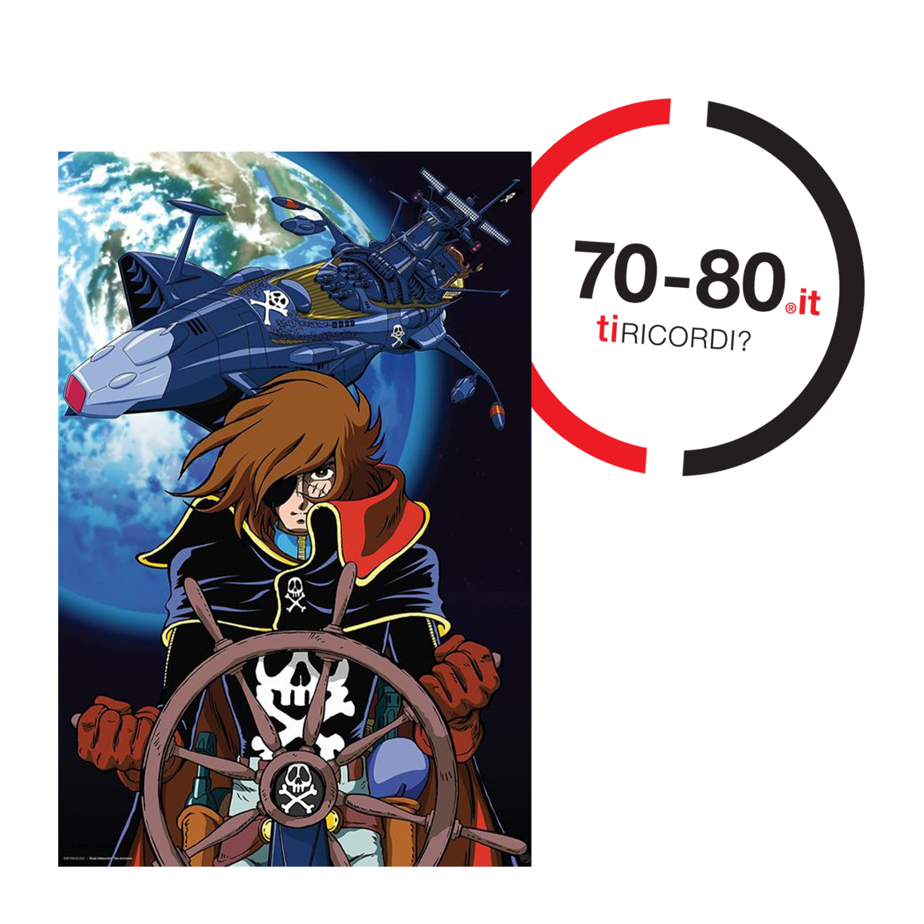 SETTANTAxOTTANTA: Anni 70 e 80. Il merchandising di Capitan Harlock va a ruba. L’eroe ribelle conquista anche il pubblico italiano