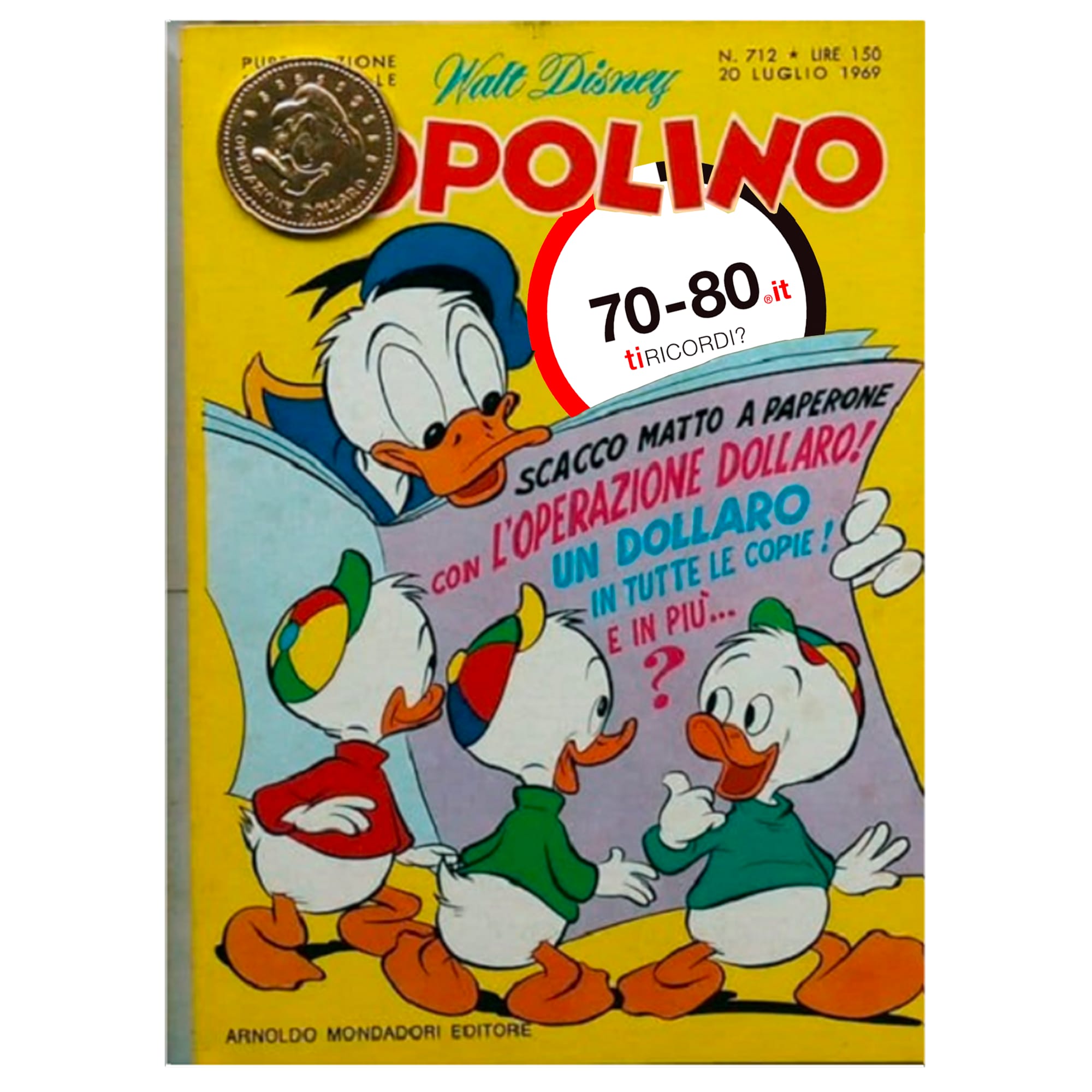 SETTANTAxOTTANTA: Anni 60-70. Da Operazione Dollaro a Operazione Quack Topolino offre una pioggia di gadget