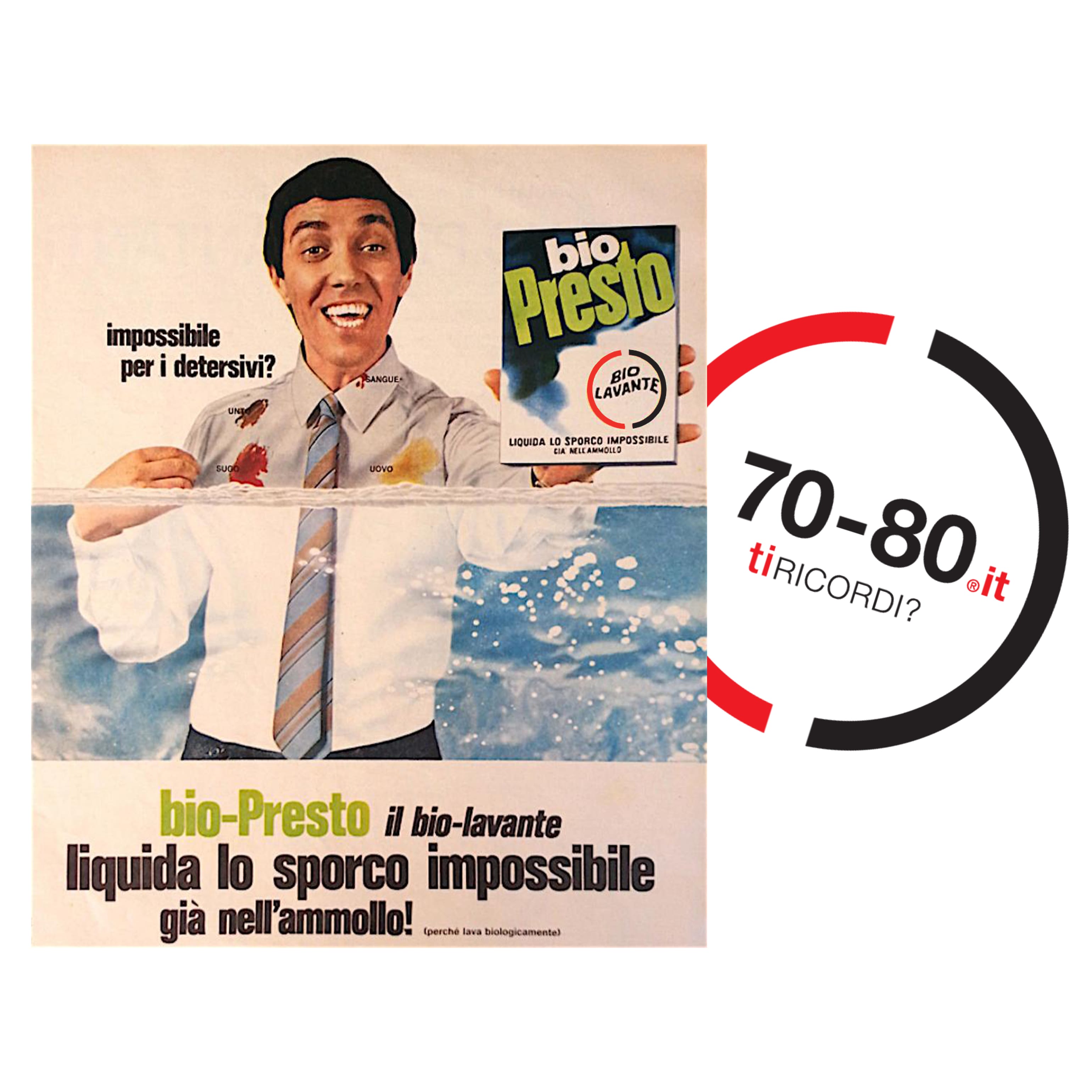 SETTANTAxOTTANTA: 1968. Spot Bio Presto, Franco Cerri, l’uomo in ammollo, da mito del jazz diviene idolo delle massaie, scelto per caso